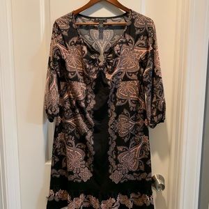 Alfani Size Large Pink/Black Dress